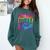 Straight Outta 8th Grade Great Graduation Eighth Grade Comfort Colors Sweatshirt Blue Spruce