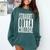 STRAIGHT OUTTA COLLEGE Graduation 2019 Her Him Women Comfort Colors Sweatshirt Blue Spruce