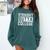 Straight Outta College Graduation Adult Comfort Colors Sweatshirt Blue Spruce