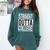 Straight Outta College Movie Parody Graduation Comfort Colors Sweatshirt Blue Spruce