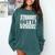 Straight Outta Elementary School Graduation Comfort Colors Sweatshirt Blue Spruce