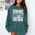 Straight Outta First Grade Graduation Class Comfort Colors Sweatshirt Blue Spruce