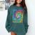 Straight Outta High School Class Of 2022 Graduation Comfort Colors Sweatshirt Blue Spruce