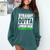 Straight Outta Junior High School Class Of 2022 Graduation Comfort Colors Sweatshirt Blue Spruce