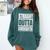 Straight Outta Kindergarten Graduation 2025 Kinder Comfort Colors Sweatshirt Blue Spruce