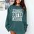 Straight Outta Med School Shirt Medical Graduation Comfort Colors Sweatshirt Blue Spruce