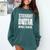 Straight Outta Middle School Class Of 2024 Graduation Comfort Colors Sweatshirt Blue Spruce
