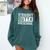 Straight Outta Preschool Graduation Kids Comfort Colors Sweatshirt Blue Spruce