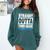 Straight Outta Third Grade Class Of 2019 Graduation Comfort Colors Sweatshirt Blue Spruce