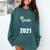 I Survived 5th Grade Class Of 2021 Quarantined Graduation 2 Comfort Colors Sweatshirt Blue Spruce