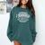 I Survived Boyfriends PhD Dissertation Doctorate Graduation Comfort Colors Sweatshirt Blue Spruce