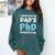 i Survived My Dad's Phd Dissertation College Graduation 2021 Comfort Colors Sweatshirt Blue Spruce