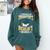 i Survived My Daughters Bachelor's Degree Graduation Gifts Comfort Colors Sweatshirt Blue Spruce