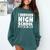 I Survived High School Class Of 2018 Graduation Comfort Colors Sweatshirt Blue Spruce