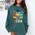 I Survived Kindergarten Graduation 2025 Graduate Boys Girls Comfort Colors Sweatshirt Blue Spruce