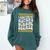 i Survived My Sisters Nursing Degree School Graduation Party Comfort Colors Sweatshirt Blue Spruce