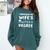 i Survived My Wifes Masters Degree MBA College Graduation Comfort Colors Sweatshirt Blue Spruce