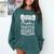 Survivor Of My Daughter's Master Degree Masters Graduation Comfort Colors Sweatshirt Blue Spruce