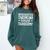 Taxidermist Introvert Animal Stuffer Taxidermy Enthusiast Comfort Colors Sweatshirt Blue Spruce