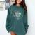 Teacher Of Tiny Humans Preschool Kindergarten Graduation Comfort Colors Sweatshirt Blue Spruce