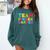 Team Kindergarten Shirt Teacher Back To School Graduation Men Women Girls Kids Comfort Colors Sweatshirt Blue Spruce