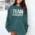 Team Overthinker Introvert Comfort Colors Sweatshirt Blue Spruce Team Overthinker Introvert Comfort Colors Sweatshirt Blue Spruce