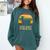 Test Day No Probllama Silhouette Teacher Student Graduation Comfort Colors Sweatshirt Blue Spruce