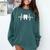 Tooth Heartbeat Dentist Graduation Party Dental Heartbeat Comfort Colors Sweatshirt Blue Spruce