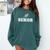 Track & Field Senior 2025 Graduation Year Comfort Colors Sweatshirt Blue Spruce