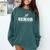 Track & Field Senior 2025 Graduation Year The Final Lap Comfort Colors Sweatshirt Blue Spruce