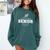Track & Field Senior Dad 2025 Graduation Year Comfort Colors Sweatshirt Blue Spruce