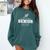 Track & Field Senior Mom 2025 Graduation Year Comfort Colors Sweatshirt Blue Spruce