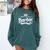 Trust Me I'm A Barber School Graduation Barbershop Cool Comfort Colors Sweatshirt Blue Spruce