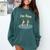 Two Thumbs Up I'm Fine Sarcastic Meme Introvert Humor Comfort Colors Sweatshirt Blue Spruce