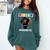Women HBCU Grad 2025 College Graduation Apparel Comfort Colors Sweatshirt Blue Spruce