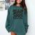 Women Senior Mom Class Of 2026 Retro Graduation Senior Mama Comfort Colors Sweatshirt Blue Spruce
