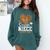Women's Senior Niece Class Of 2026 Basketball Graduation Heart Comfort Colors Sweatshirt Blue Spruce