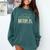 Women's Social Battery 3 Introvert Sarcasm Comfort Colors Sweatshirt Blue Spruce Women's Social Battery 3 Introvert Sarcasm Comfort Colors Sweatshirt Blue Spruce
