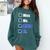 Zeta Phi Beta Doctor Graduation Zeta Phi Beta HBCU Doctor Comfort Colors Sweatshirt Blue Spruce