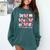 100 Days Of School Coquette Bow School Bus Pencil Books Comfort Colors Sweatshirt Chalky Mint