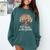 100th Day Of School Books Tree Reading Comfort Colors Sweatshirt Chalky Mint