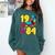 1984 Retro Raised In The 80s Old School Nostalgia Vibes Comfort Colors Sweatshirt Chalky Mint