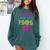 80s Outfit Women Nostalgia Eighties Party Comfort Colors Sweatshirt Chalky Mint