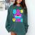80's Vibe Retro Style Cassette Tape Nostalgia 1980s Party Premium Tri-Blend Comfort Colors Sweatshirt Chalky Mint
