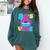 80's Vibe Retro Style Cassette Tape Nostalgia 1980s Party Comfort Colors Sweatshirt Chalky Mint