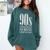 The 90s I'd Go Back For Five Minutes Nostalgia Quote Comfort Colors Sweatshirt Chalky Mint
