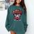 Adorable Book Lover Cowboy With Reading Glasses Cute Comfort Colors Sweatshirt Chalky Mint