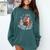 Adorable Book Lover Dragon Read Books Be Kind Stay Weird Comfort Colors Sweatshirt Chalky Mint