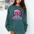 Adorable Book Lover Octopus With Reading Glasses Cute Comfort Colors Sweatshirt Chalky Mint