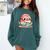 Adorable Book Lover Parrot With Reading Glasses Cute Comfort Colors Sweatshirt Chalky Mint